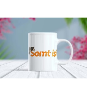 #Semt İşi Hashtag Tasarımlı Kupa Bardak - Sokak Tarzı Hediye (Beyaz)