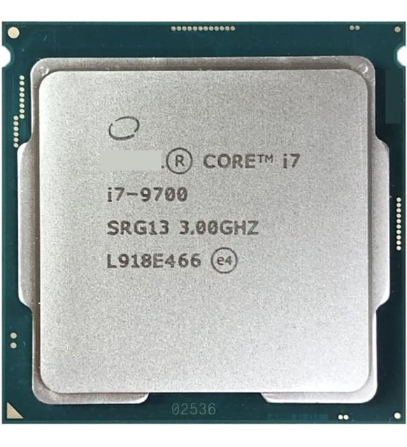 Intel Core i7-9700 4.7 GHz LGA1151 12 MB Cache Tray İşlemci