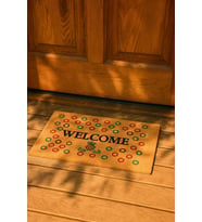 Valerine Life Velür Coco Dokulu Welcome Hoş Geldiniz Kapı Önü Dış Mekan Paspası 45x70cm 27YCM260117