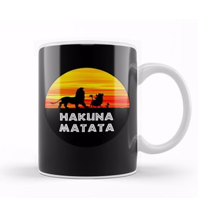 Hakuna Matata 02 Kupa Bardak Porselen