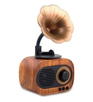 Gramofon Nostaljik Radyo Bluetooth Hoparlör