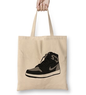 Air Jordan AJ1 Shadow Illustrated Sneaker Bez Çanta Uzun Saplı
