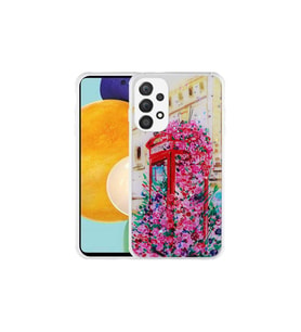 Samsung Galaxy A23 Uyumlu Kılıf Simli Desenli Kamera Korumalı Parlak Zore Popy Kapak