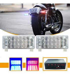 PANJUR ARASI MODLU 44 LEDLİ ÇAKAR LAMBA KIRMIZI MAVİ 22 X 2