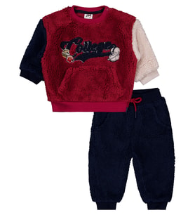 Civil Baby College Nakışlı 6-18 Ay Takım - Lacivert 9-12 Ay (Koyu Lacivert)