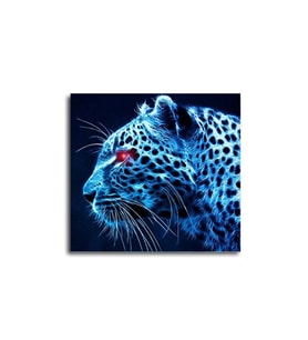 DBSanatevi Illustrasyon Leopar Tablo 50 X 70 Cm