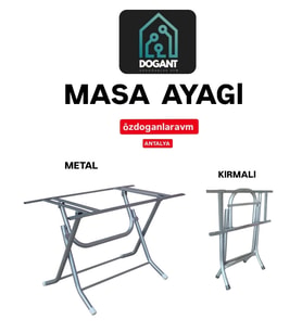 Metal Masa Ayagı 60*120 - 70*120 Katlanır Ayak