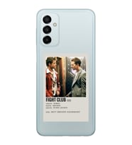 Samsung Galaxy M23 Uyumlu Fight Club Minimalist Poster Desenli Şeffaf Telefon Kılıfı