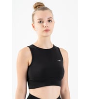 Maraton SlimFit Kadın Atlet Yaka Siyah Bra