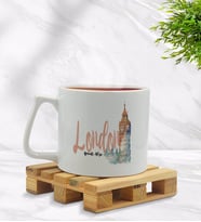 BK Gift Kişiye Özel London Tasarımlı Middle Beyaz Kupa Bardak Model 2