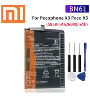 Xiaomi Pocophone X3 Pil Batarya BN61 6000mAh