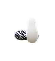 Ender Home Terlik Baskılı Havlu Banyo Ev Otel Terliği KaymazİnceKapalı Burun 36-38-Zebra Ba