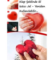 Kalp Şeklinde Yeniden Kullanılabilir El Isıtıcı Jel – Anında Isı Veren Cep Isıtıcı