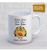 Kişiye Özel İsim Yazılabilir Babalar Günün Kutlu Olsun Canım Babam Kupa Bardak
