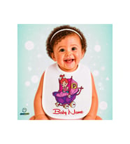 Kişiye Özel Çakıl Keten Bebek Mama Önlüğü – Yumuşak, Emici, Yıkanabilir, Özel Tasarım P079