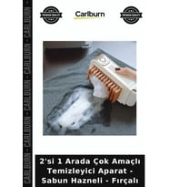 Özel Üretim Pratik Temizlik Ev 2'si 1 Arada Çok Amaçlı Temizleyici Aparat - Sabun Hazneli - Fırçalı