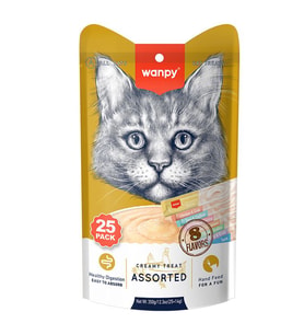Wanpy Karışık Sıvı Kedi Ödül Maması 25x14gr