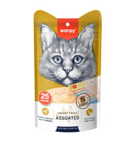 Wanpy Karışık Sıvı Kedi Ödül Maması 25x14gr