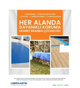 Abk Plastik Su Geçirmez Pvc Ebatlı Branda 10m x 10m (Beyaz - Mavi - Gri)