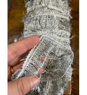 EN 2 CM GÜMÜŞ RENK PÜSKÜL ŞERİT DİKİŞ GİYİM AKSESUARI (1 METRE)