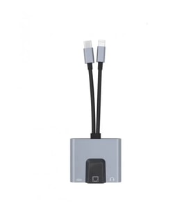 ZR815 Lightning Type-C 3 İn 1 Ethernet Çevirici Aux