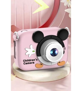 Dijital Fotoğraf Makineleri Oyunlu Çocuk Kamerası 1080P Hd CMR16 Pembe