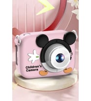 Dijital Fotoğraf Makineleri Oyunlu Çocuk Kamerası 1080P Hd CMR16 Pembe