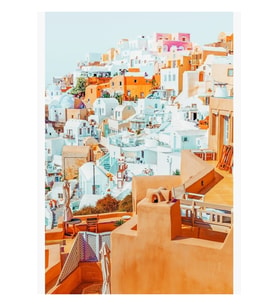 Santorini Tatili #fotoğrafçılık #yunanistan #seyahat Tablo Ahşap Poster Dekoratif