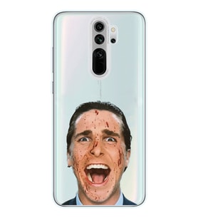Xiaomi Redmi Note 8 PRO Uyumlu American Psycho Tasarımlı Şeffaf Telefon Kılıfı