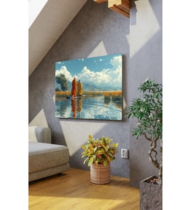 Kanvas Tablo Suyun Üzerinde Meditasyon Dekoratif Kanvas Tablo 40 X 60