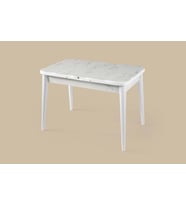 İkon Açılır MDF HighGloss Mutfak Masası 70x110 (Beyaz)