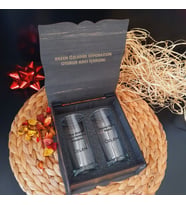 Kişiye Özel İsim ve Mesaj Yazılı Ahşap Hediye Kutulu 2 li Rakı Bardağı Seti