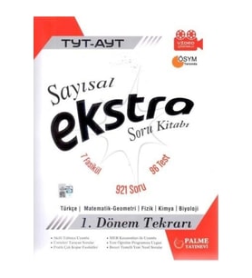 Palme Yayınları Tyt-Ayt Sayısal Ekstra Soru Kitabı 1. Dönem Tekrarı