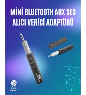 Mini Bluetooth Müzik Alıcısı Ev & Araç Stereo Sistemlerine Kablosuz Bağlantı - Lisinya
