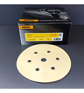 MIRKA ZIMPARA EPOKSİ REÇİNE TEKNE MOBİLYA GOLD SERİSİ 400 KUM CIRTLI 150 MM  100 ADET (Sarı)