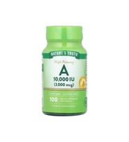 A Vitamini, Yüksek Potansiyel, 10.000 IU (3.000 mcg), 100 Yumuşak Kapsül