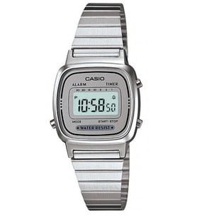CASIO LA670WA-7DF DİJİTAL RETRO MODELİ BAYAN KOL SAATİ (Gümüş)