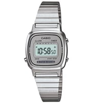 CASIO LA670WA-7DF DİJİTAL RETRO MODELİ BAYAN KOL SAATİ (Gümüş)