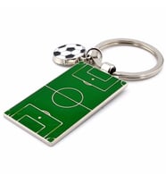 FUTBOL SAHASI VE TOPU FUTBOLCU METAL ANAHTARLIK KC939