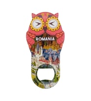 Romanya Temalı Baykuş Magnet Kapak Açacak (Karışık)