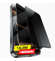 iPhone 13/14/13 Pro/16E/17E Ekran Koruyucu için [1 Alana 1 Bedava] Hayalet(Privacy), Anti-Statik, 9H Süper Güçlü Temperli Cam, 5D Full Koruma, Kılıf Dostu - Kolay Takılır (1 AL 1 BEDAVA)