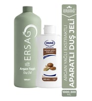 ERSAĞ Aparatlı Argan Yağlı Duş Jeli 1000 ML x 300 ML