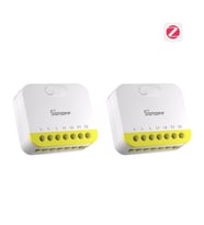 SONOFF Mini-ZB2GS-L Duo Nötrsüz ZigBee 2 Kanallı Akıllı Röle 2 Adet