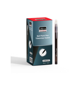 Siyah Office Tıme Tükenmez Kalem 1.0 mm 50 Li 3023