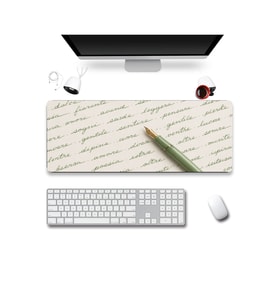 SonicTouch Klavye Mousepad 32x70cm Dikişsiz Pürüzsüz Sıvı Geçirmez Kaymaz Taban Sessiz Satırlar
