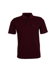Erkek Bordo Renk Polo Yaka Tişört Pamuklu Normal Kesim RAR00865