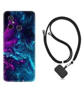 Xiaomi Redmi 12C Kılıf Silikon Boyun Askılı İpli Desenli Silikon Explosive 1734