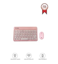 Bluetooth Kablosuz Klavye Mouse Seti TMK08 Pembe