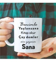 Söz Yazılı Kupa Bardak