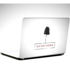 Siyah Daire Laptop Sticker 10 İnch (25X19CM)